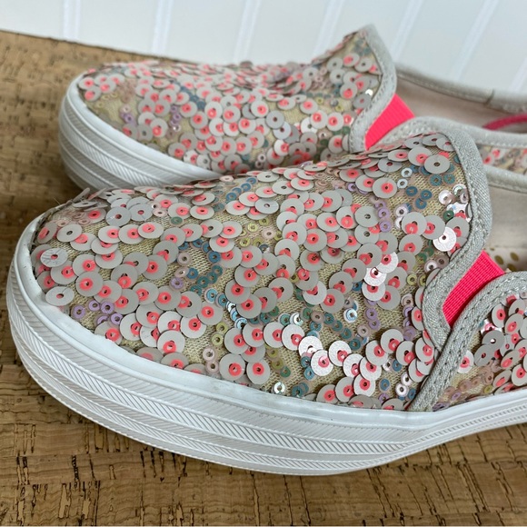 Keds Triple Decker Sequin Slip-On Shoes - Picture 5 of 12